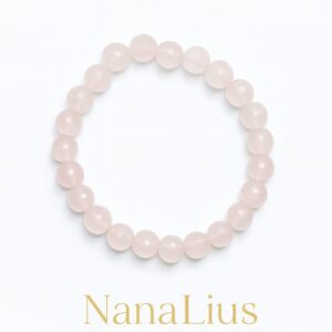 Pulseira de Quartzo Rosa