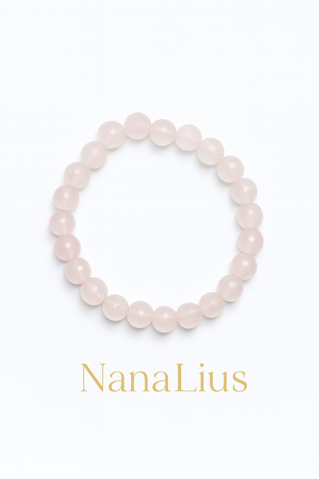 Pulseira de Quartzo Rosa