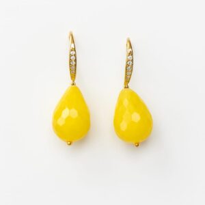 Brinco Jade Amarelo