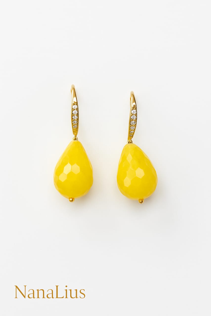 Brinco Jade Amarelo